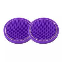 Load image into Gallery viewer, Bling Car/Table Cup Coasters. Non slip.