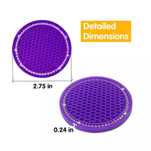 Load image into Gallery viewer, Bling Car/Table Cup Coasters. Non slip.