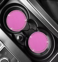Load image into Gallery viewer, Bling Car/Table Cup Coasters. Non slip.