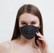 Load image into Gallery viewer, Spotted Rhinestone Face masks | Bling Things