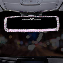 Load image into Gallery viewer, Bling Rear view Mirrors (Snap On) - White-White Opal- Purple-Pink | Bling Things