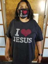 Load image into Gallery viewer, I Love Jesus - Bling T-Shirt Set/Shirt Only (2 other Spiritual designs)