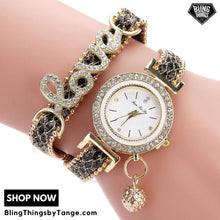 Load image into Gallery viewer, Love Pendant Ladies Watch/Bracelet (4 Colors)