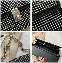 Load image into Gallery viewer, Rhinestone Chain Purse (2 Colors)
