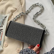 Load image into Gallery viewer, Rhinestone Chain Purse (2 Colors)