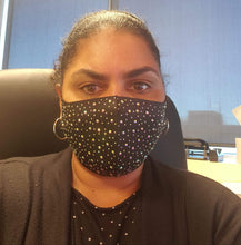 Load image into Gallery viewer, Spotted Rhinestone Face masks