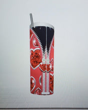 Load image into Gallery viewer, Diamonds and Glitter print Tumblers (5 different designs in Pink -Purple - Red - Blue)