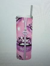 Load image into Gallery viewer, Diamonds and Glitter print Tumblers (5 different designs in Pink -Purple - Red - Blue)