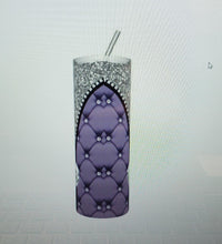 Load image into Gallery viewer, Diamonds and Glitter print Tumblers (5 different designs in Pink -Purple - Red - Blue)