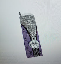 Load image into Gallery viewer, Diamonds and Glitter print Tumblers (5 different designs in Pink -Purple - Red - Blue)