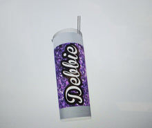 Load image into Gallery viewer, Diamonds and Glitter print Tumblers (5 different designs in Pink -Purple - Red - Blue)