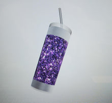 Load image into Gallery viewer, Diamonds and Glitter print Tumblers (5 different designs in Pink -Purple - Red - Blue)