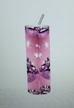 Load image into Gallery viewer, Diamonds and Glitter print Tumblers (5 different designs in Pink -Purple - Red - Blue)