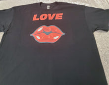 Load image into Gallery viewer, Love-Lips-Kiss-Red-Sexy-Shirt-Mouth-Red-Bling
