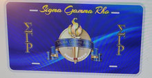 Load image into Gallery viewer, Sigma Gamma Rho &quot;  Torch &quot; Cup and License plate
