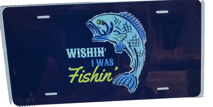 Men's/Womens's  FISHING - License Plates