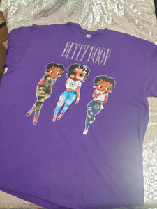 3 sisters Betty Boop Shirts and matching Sun visor