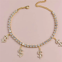 Load image into Gallery viewer, Dollar Symbol Anklets (2 Colors)
