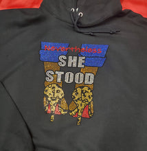 Load image into Gallery viewer, SHE STOOD Rhinestone Hoodie set
