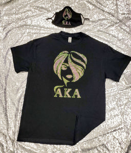 AKA Sillouette Lady shirt set