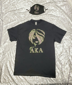 AKA Sillouette Lady shirt set