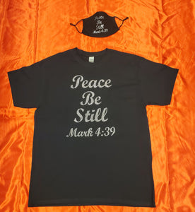 Bling "Peace Be Still" Shirt set