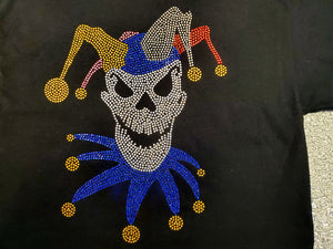 Bling Clown Skeleton Jester shirt set