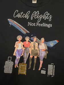 Take Flights (Girls Trip) Rhinestone Shirt set