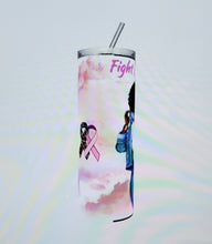 Load image into Gallery viewer, Fight Like a Diva (Breast Cancer Awareness Tumbler)
