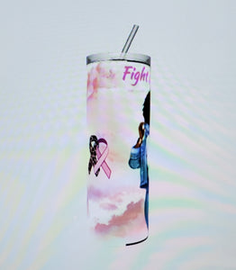 Fight Like a Diva (Breast Cancer Awareness Tumbler)