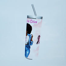 Load image into Gallery viewer, Fight Like a Diva (Breast Cancer Awareness Tumbler)
