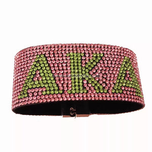 AKA - Wide Rhinestone Bracelet