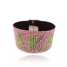 Load image into Gallery viewer, AKA - Wide Rhinestone Bracelet
