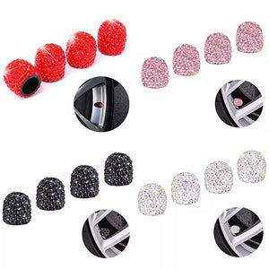 Rhinestone Air Valve caps - (4 Different Colors)