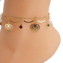 Load image into Gallery viewer, Charm Anklets with Colorful Rhinestones
