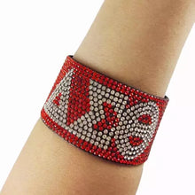 Load image into Gallery viewer, Delta - Wide rhinestone Bracelets
