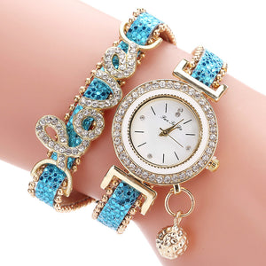 Love Pendant Ladies Watch/Bracelet (4 Colors)