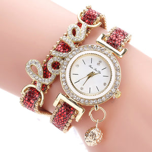 Love Pendant Ladies Watch/Bracelet (4 Colors)