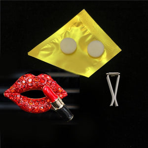 Car Air Freshener Outlet Perfume Clip Studded Red Mouth Car Perfume Clip Cute Car Solid Decorations For Girls Car Ornaments | Bling Things