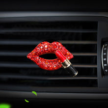 Load image into Gallery viewer, Car Air Freshener Outlet Perfume Clip Studded Red Mouth Car Perfume Clip Cute Car Solid Decorations For Girls Car Ornaments | Bling Things
