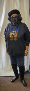 SHE STOOD Rhinestone Hoodie set