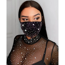 Load image into Gallery viewer, Spotted Rhinestone Face masks
