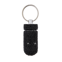 Load image into Gallery viewer, Bling Pill Case container storage with keychain
