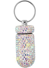 Load image into Gallery viewer, Bling Pill Case container storage with keychain
