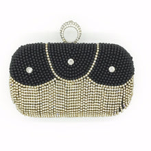 Load image into Gallery viewer, Pearl and Rhinestone Ring Evening Clutch Purse (2 Colors)
