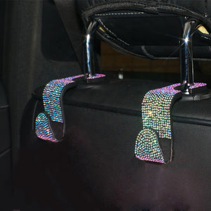 Rhinestone Car Seat Headrest Hooks