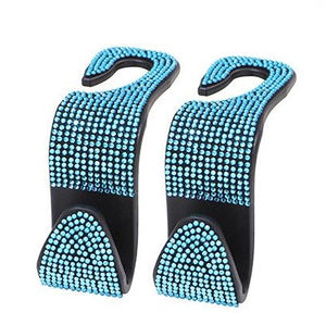 Rhinestone Car Seat Headrest Hooks