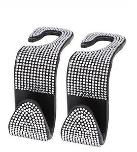 Rhinestone Car Seat Headrest Hooks