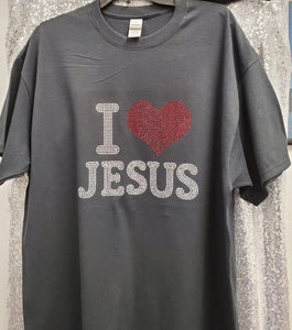 I Love Jesus - Bling T-Shirt Set/Shirt Only (2 other Spiritual designs)