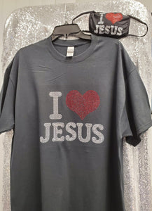 I Love Jesus - Bling T-Shirt Set/Shirt Only (2 other Spiritual designs)